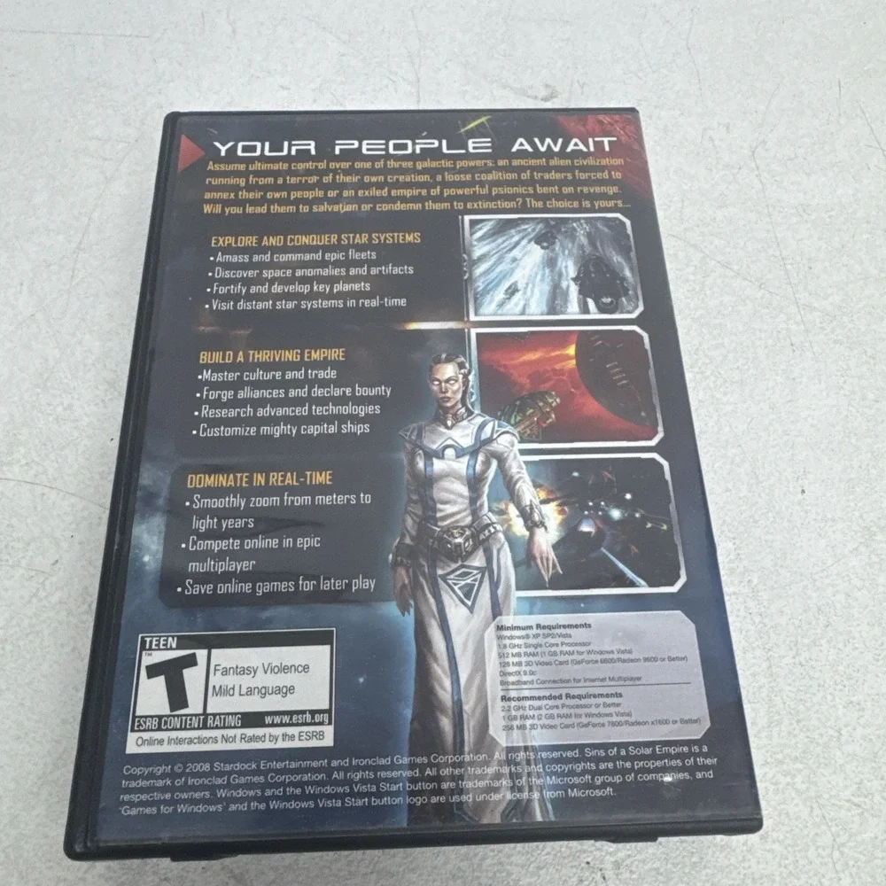 Sins of a Solar Empire Trinity - PC Games For Windows - Open Box- Tested